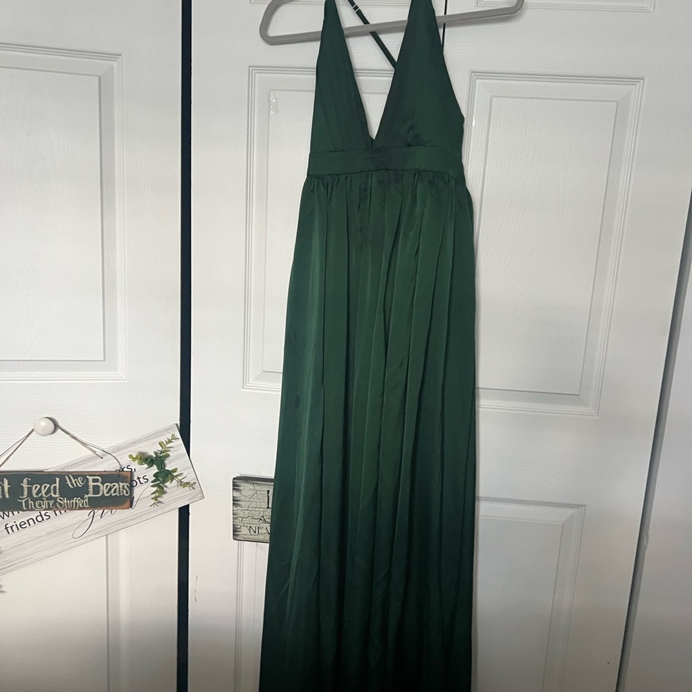 Windsor Deep Green Maxi Dress - Picture 5 of 7